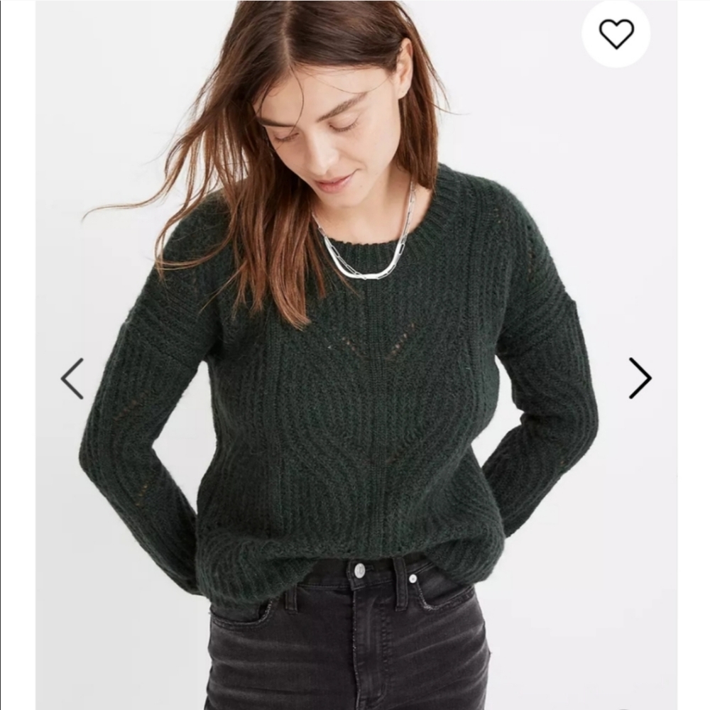 Madewell Charley Pullover Cable-Knit Sweate